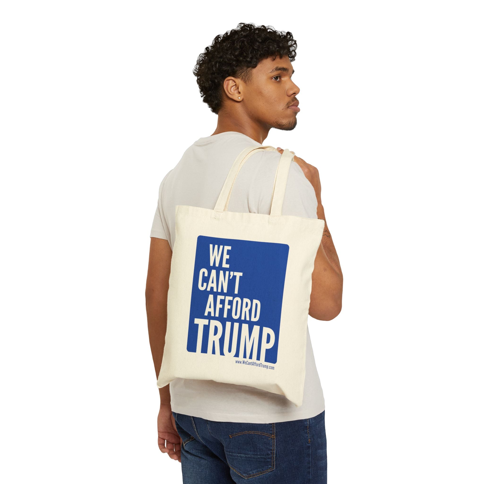 We Can't Afford Trump Tote Bag | Political Protest Canvas Tote